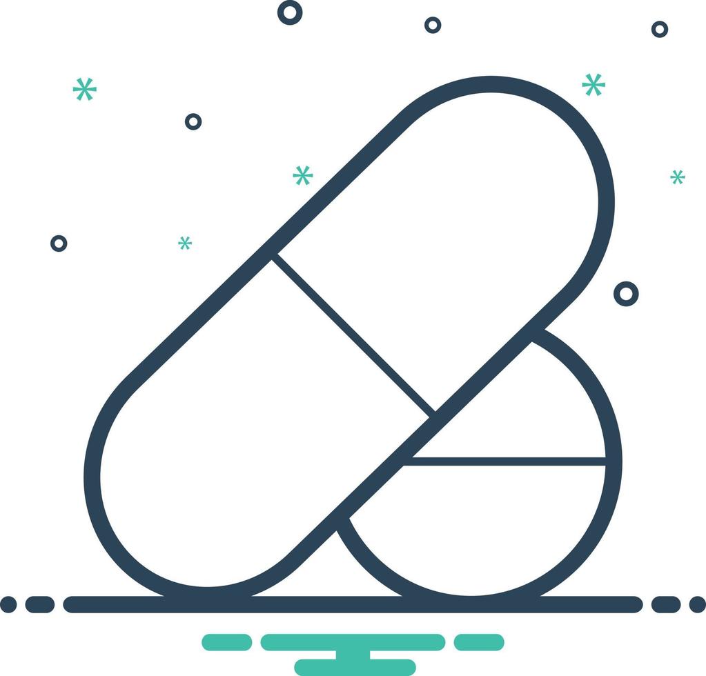 Mix icon for pill vector