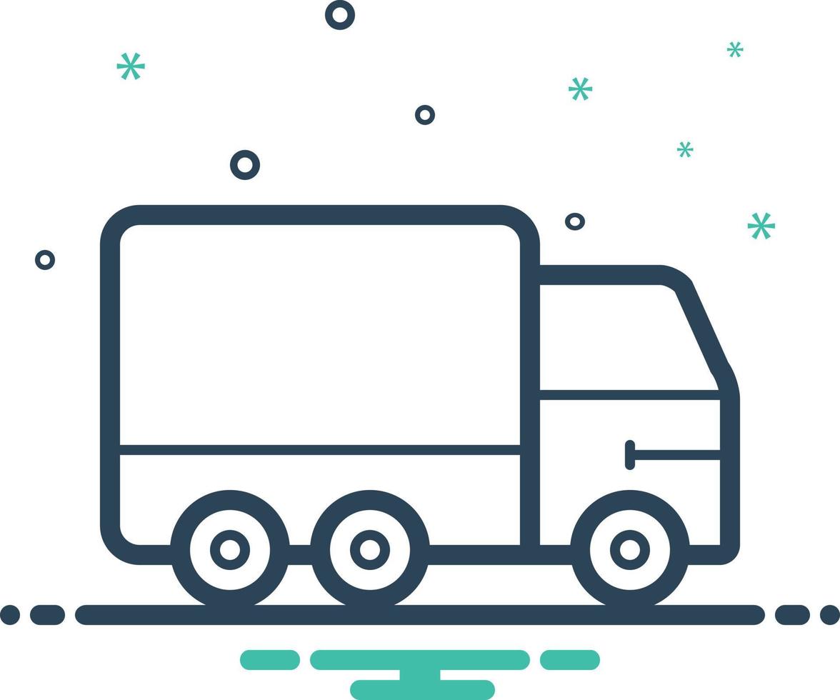 Mix icon for truck vector
