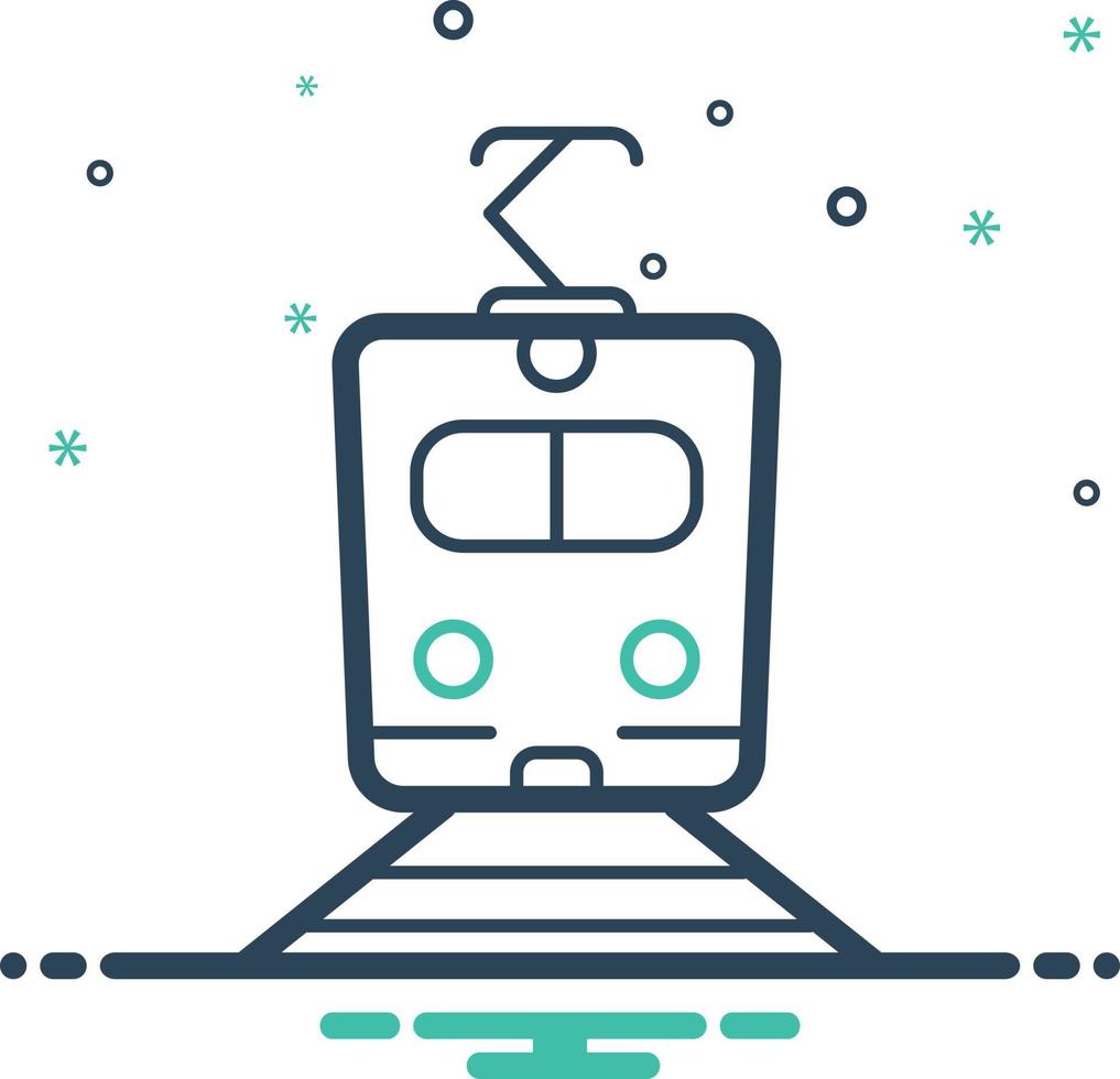 icono de mezcla para tren vector