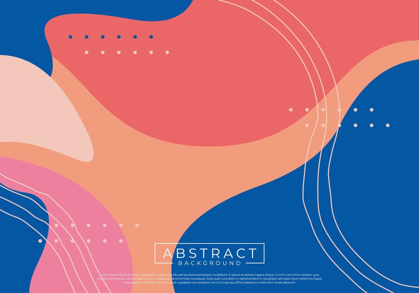 Modern abstract trendy background. Great design for postcard, banner, brochure, wall decoration. vector