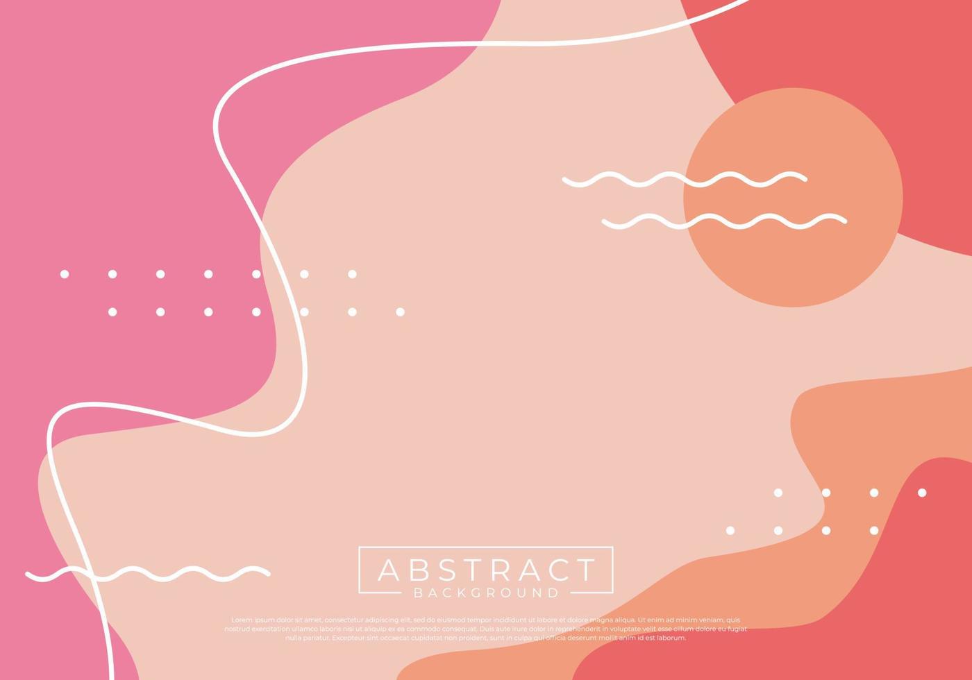 Modern abstract trendy background. Great design for postcard, banner, brochure, wall decoration. vector