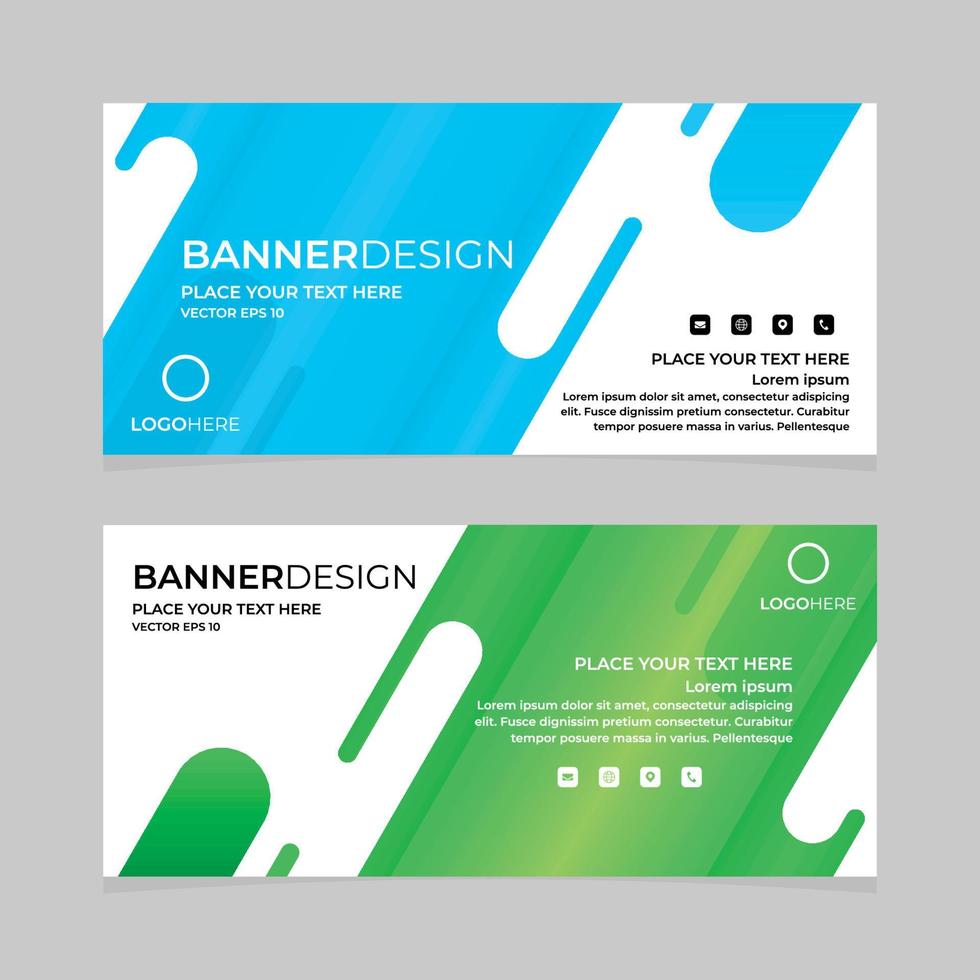 Vector Abstract Banner Design Web Template