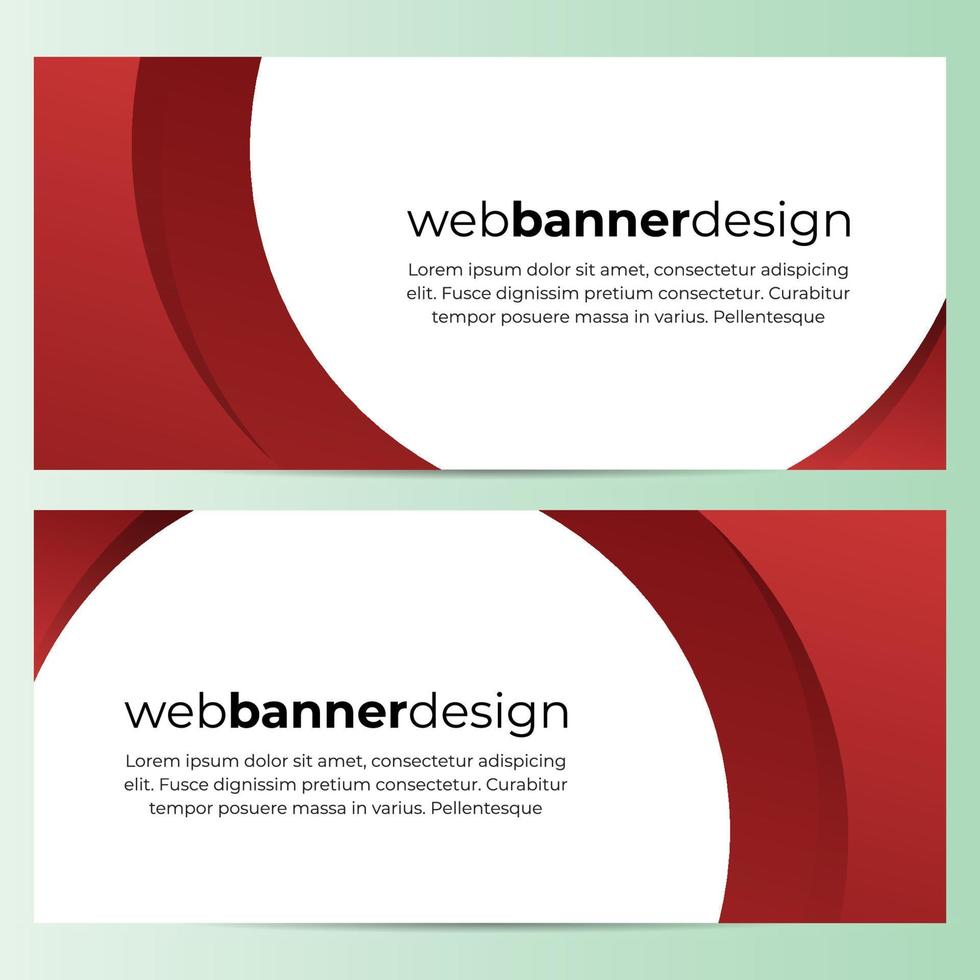 Vector Abstract Banner Design Web Template