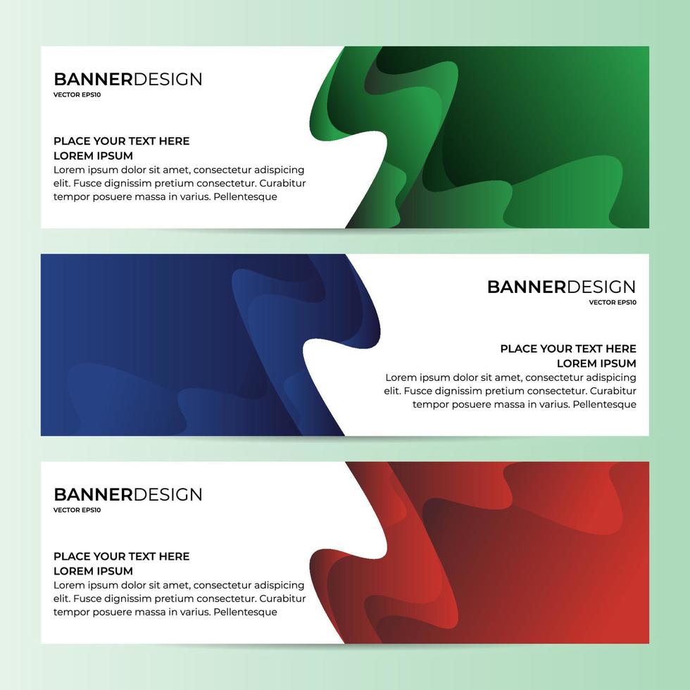 Vector Abstract Banner Design Web Template