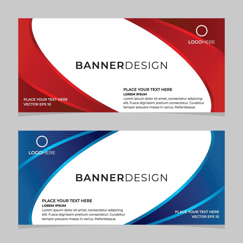 Vector Abstract Banner Design Web Template