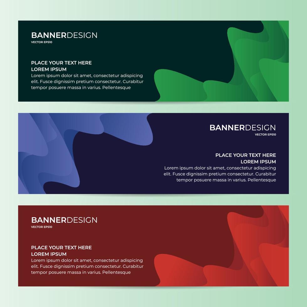 Vector Abstract Banner Design Web Template