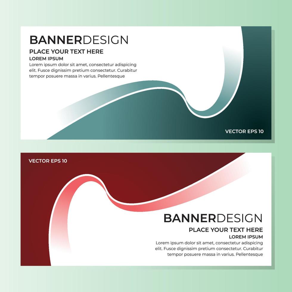 Vector Abstract Banner Design Web Template