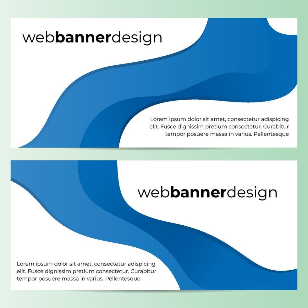 Vector Abstract Banner Design Web Template