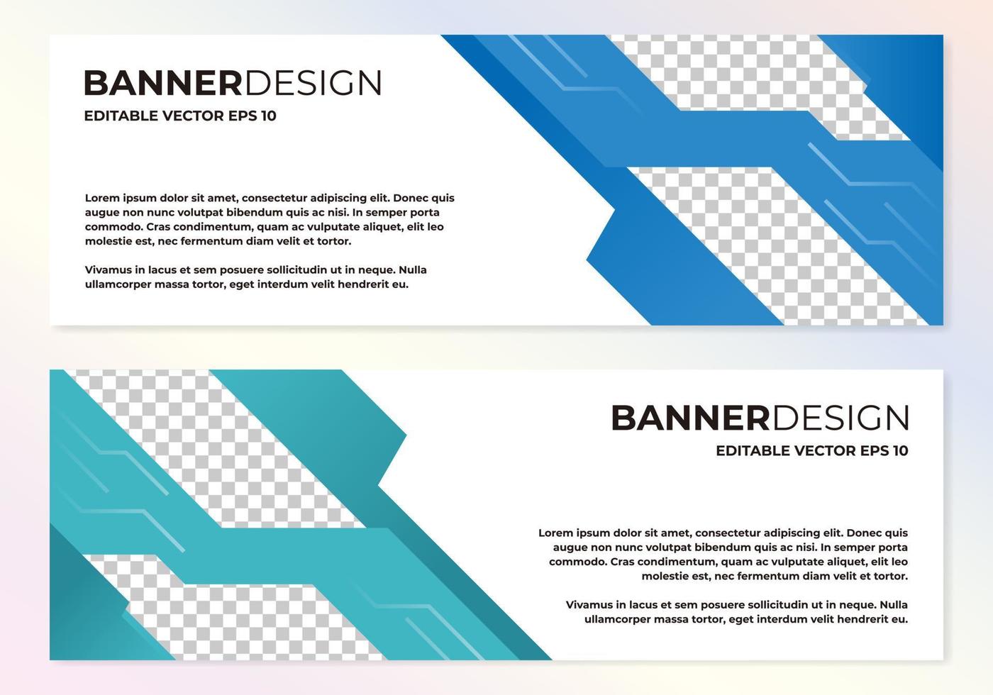 vector plantilla de web de diseño de banner abstracto