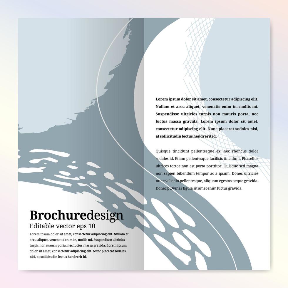 Abstract brochure design template for beauty and fashion vector