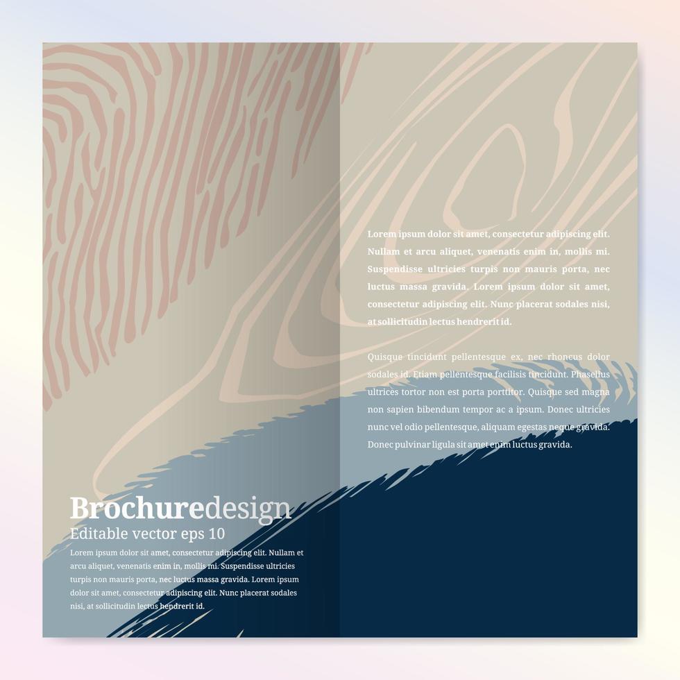 Abstract brochure design template for beauty and fashion vector