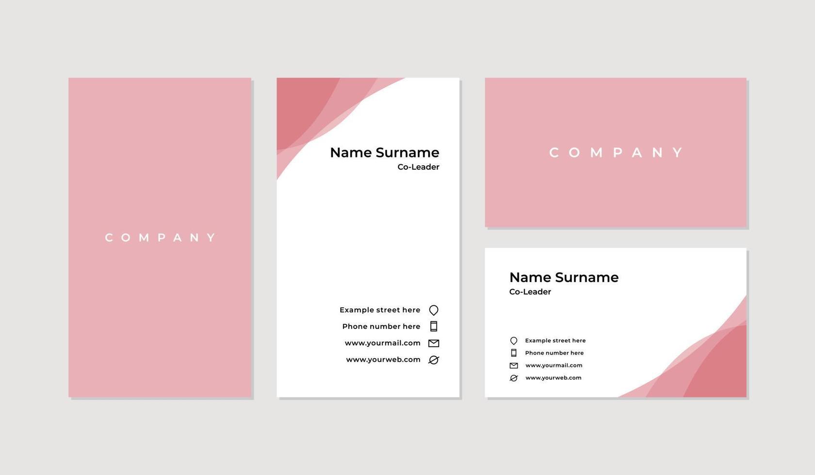 Modern and professional business card design template vector
