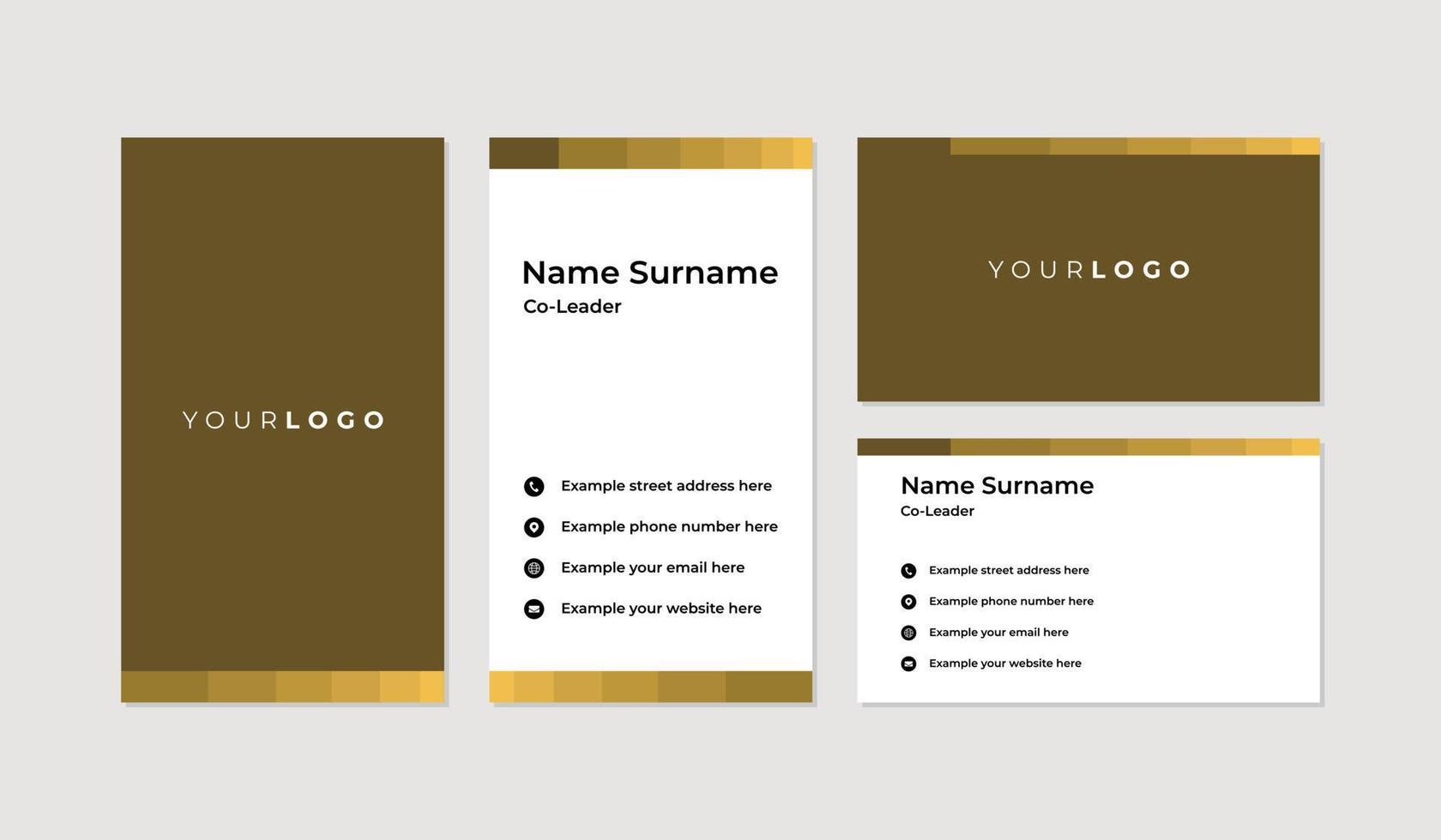 Modern and professional business card design template vector