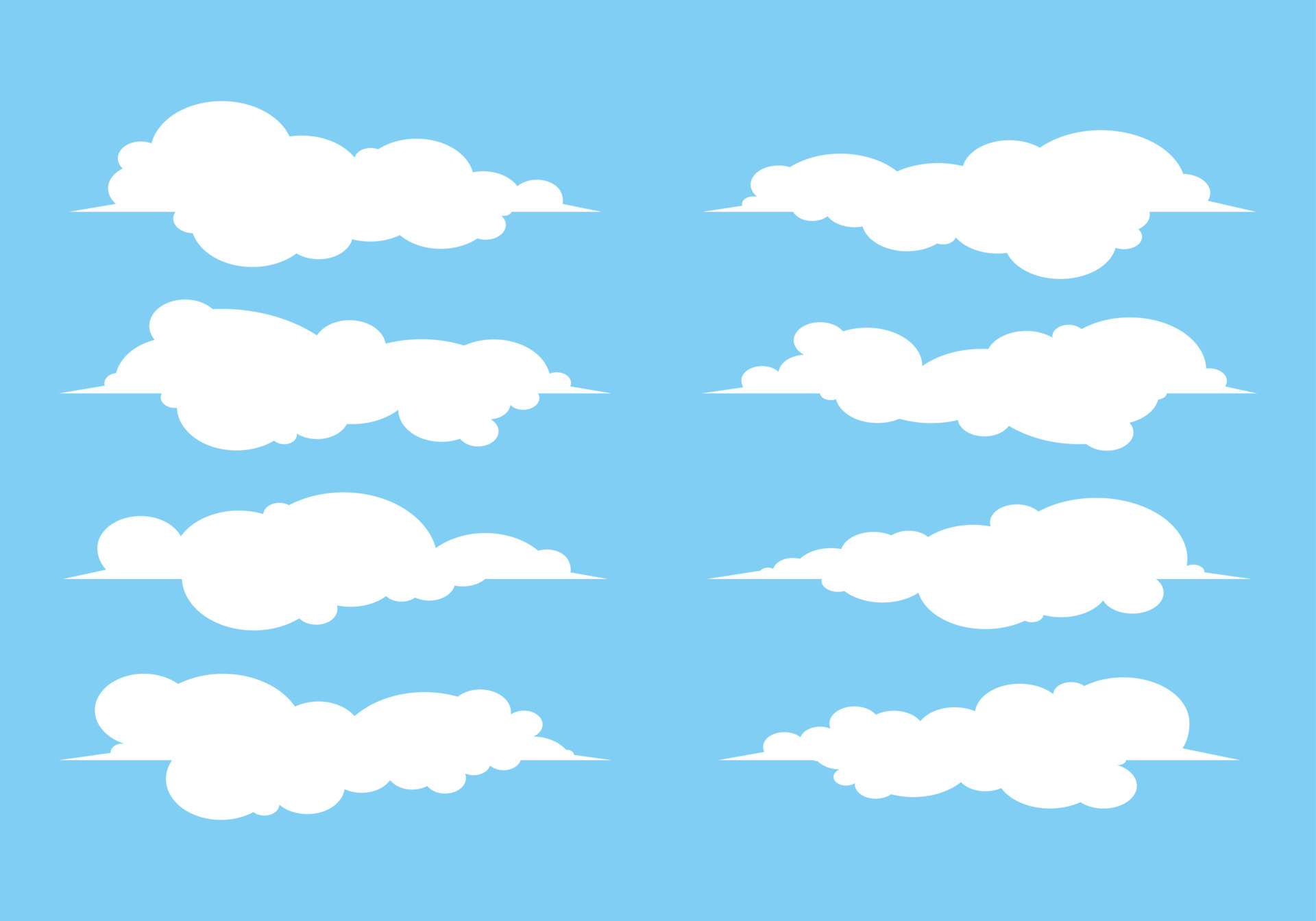 Set Of Cloud Vector Illustration 3525490 Vector Art At Vecteezy Set Of Cloud Vector Illustration 3525490 Vector Art At Vecteezy