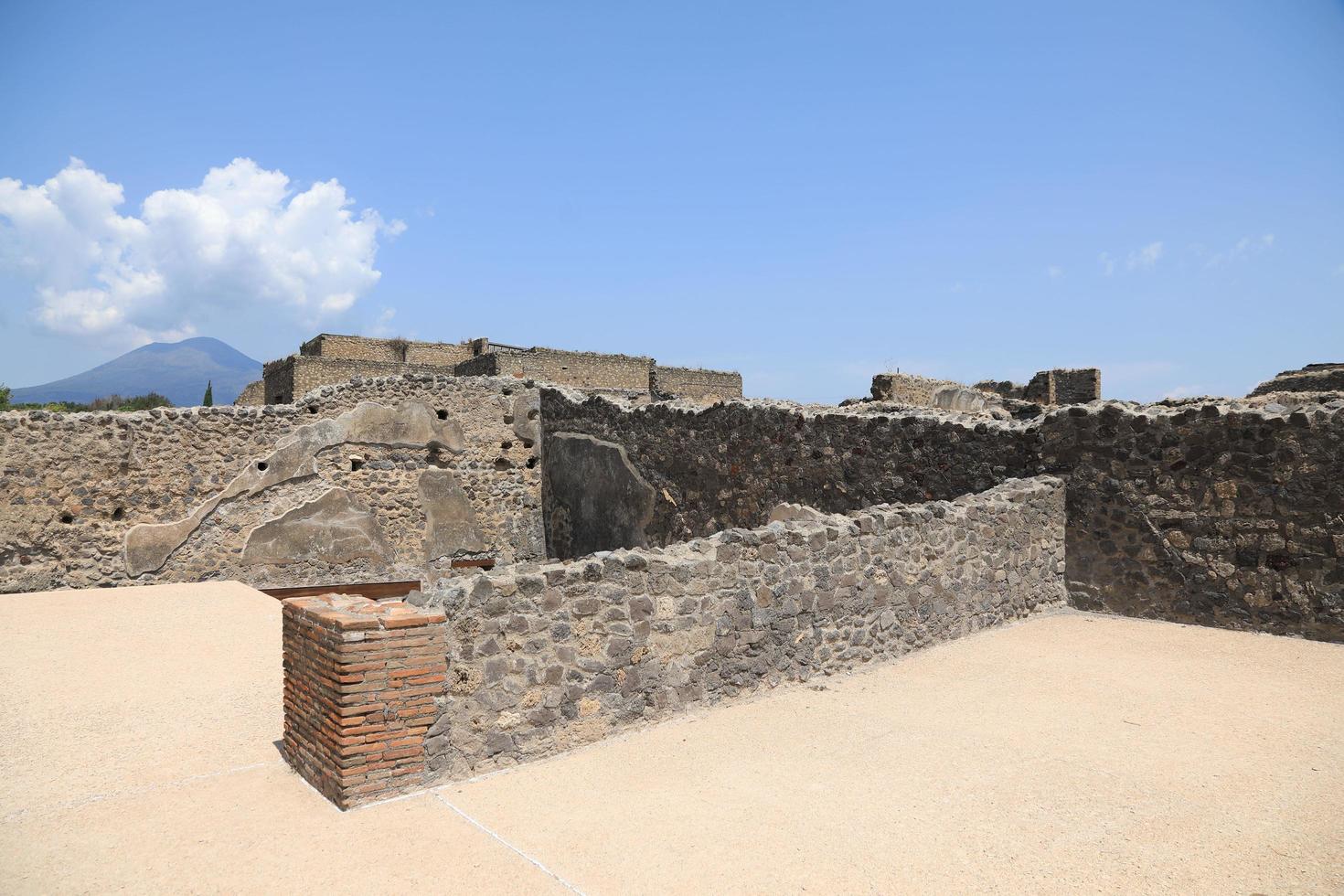 The Ruins of the ancient city of Pompei Italy photo