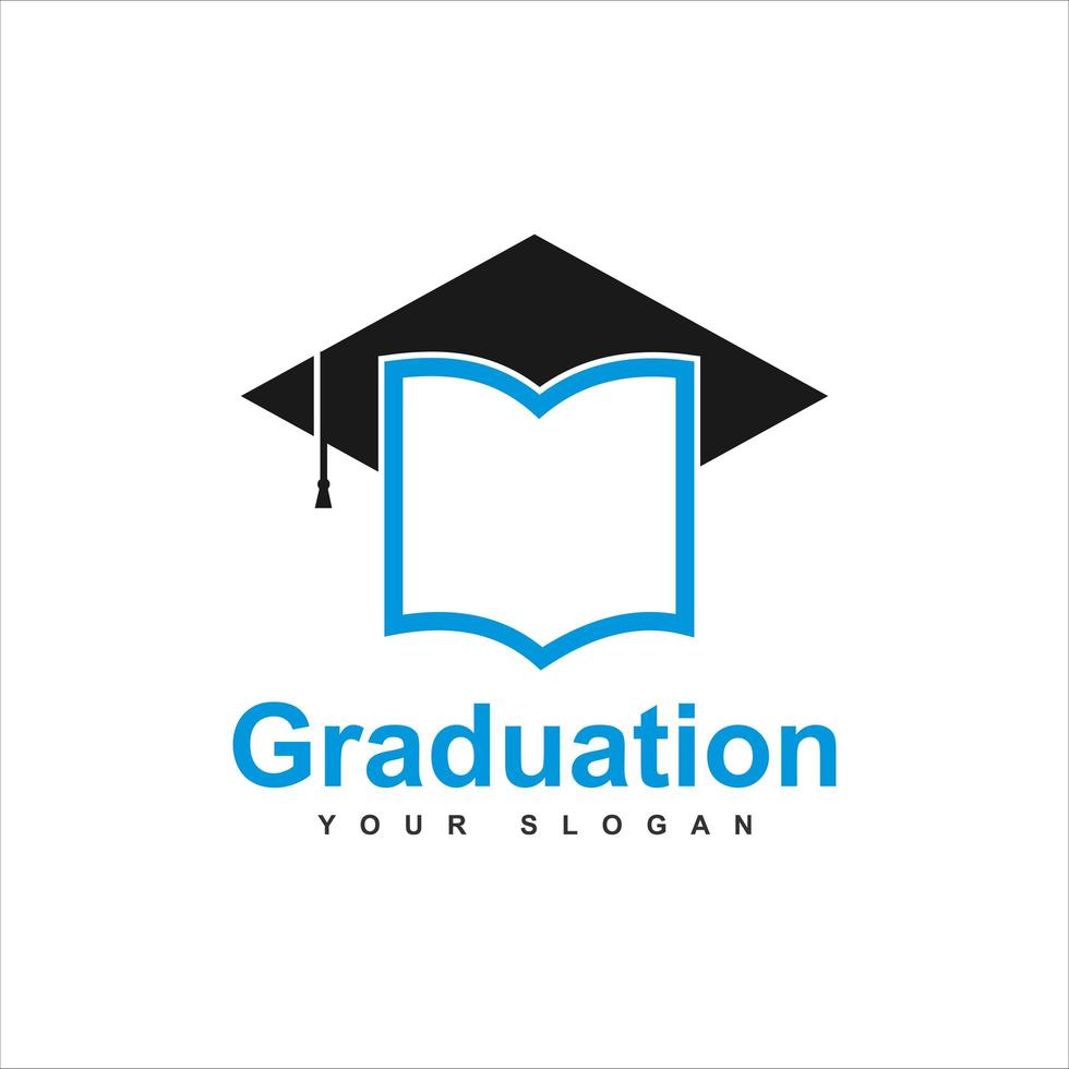 Graduation logo template design vector icon illustration