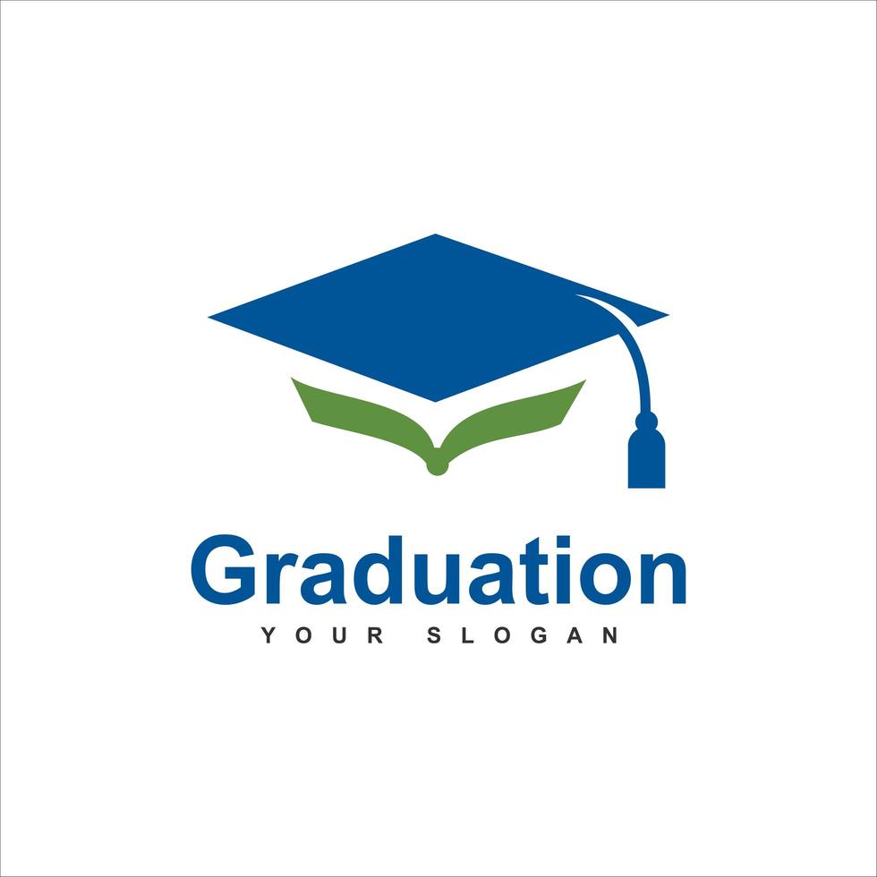 Graduation logo template design vector icon illustration