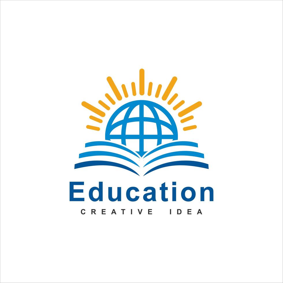 Education logo template design vector icon illustration