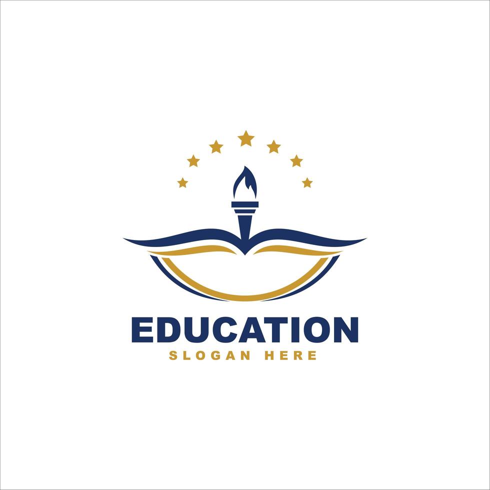 Education logo template design vector icon illustration