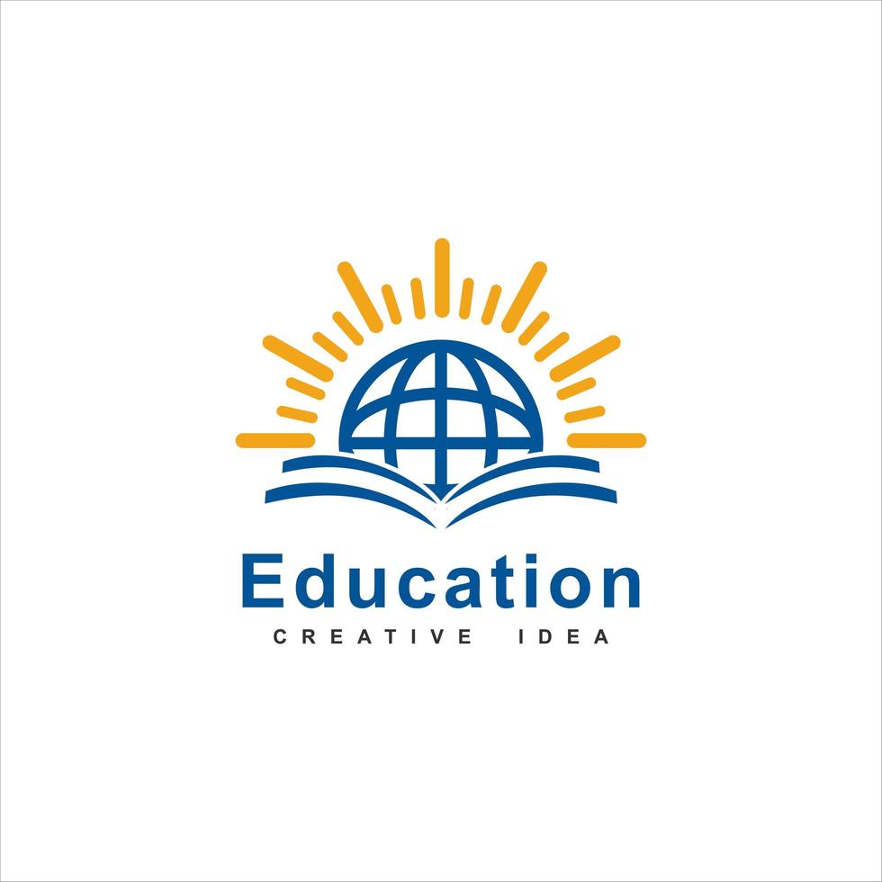 Education logo template design vector icon illustration