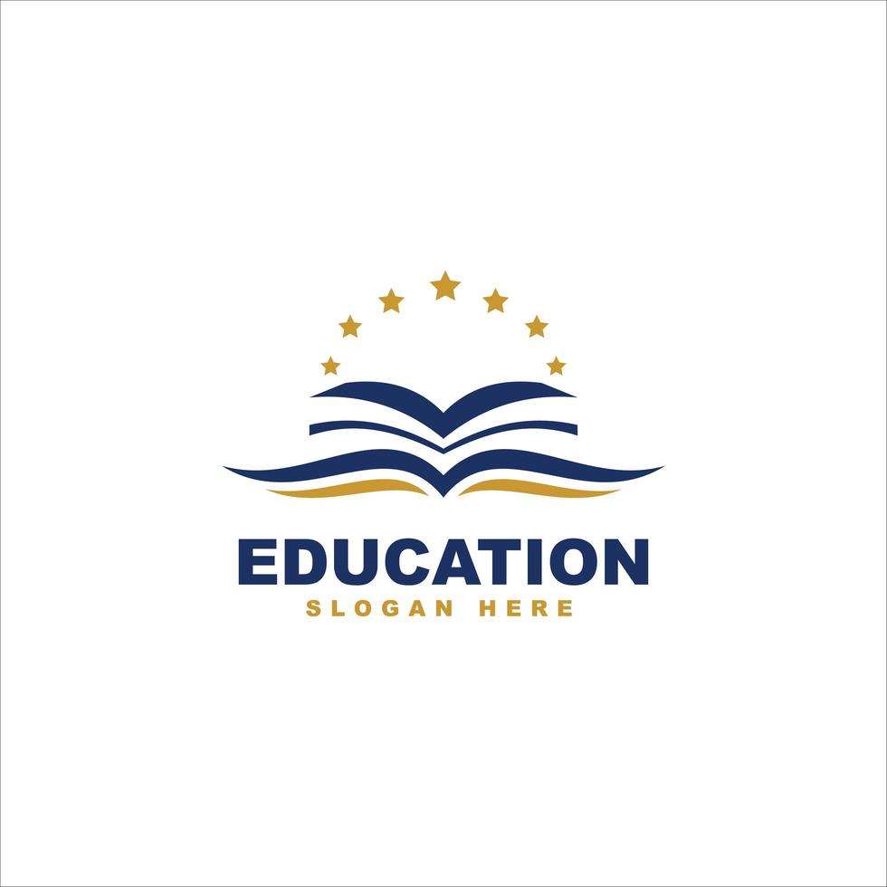 Education logo template design vector icon illustration