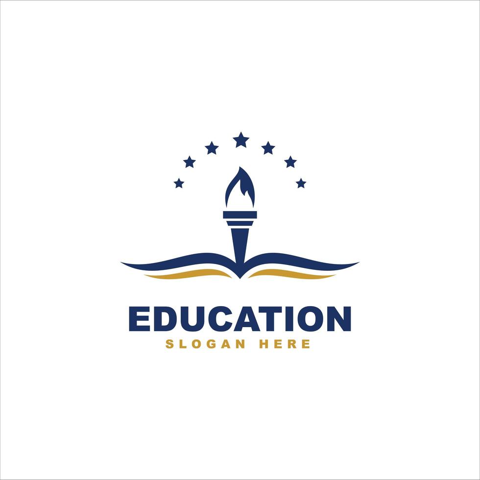 Education logo template design vector icon illustration