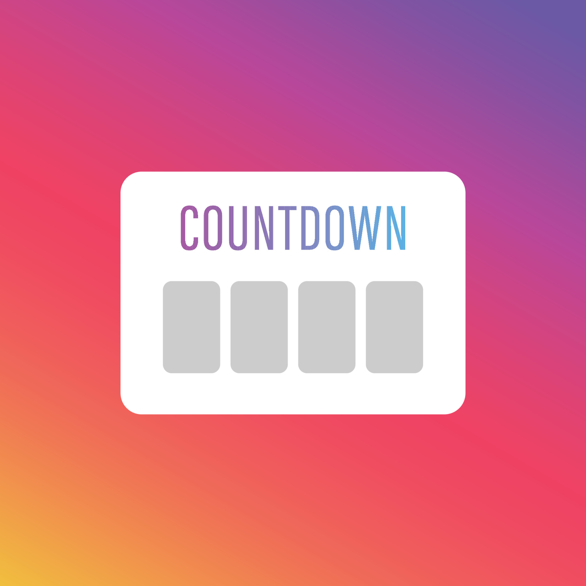 Countdown social media instagram sticker 3525914 Vector Art at