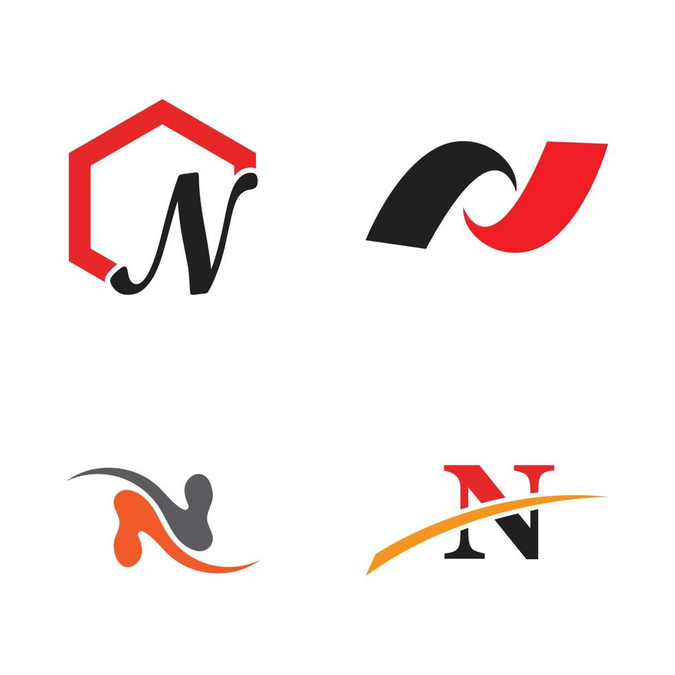 Letter N Logo Template vector icon design