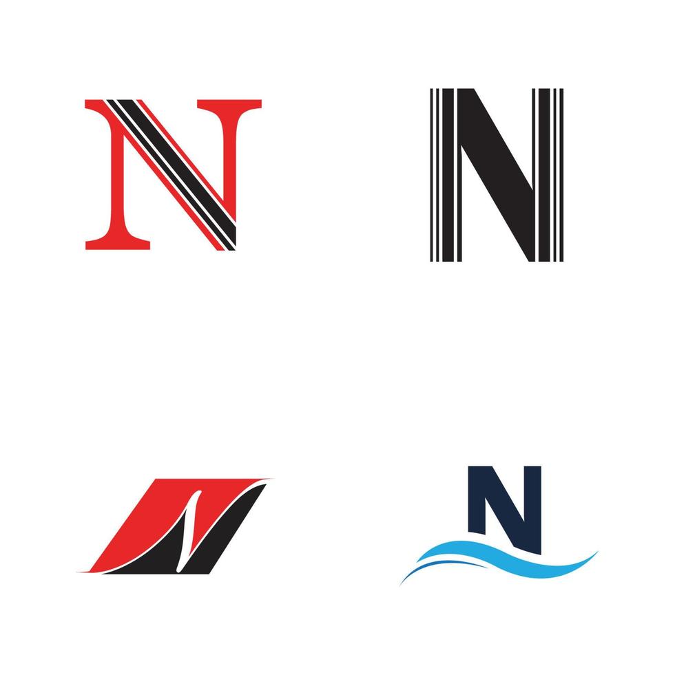 Letter N Logo Template vector icon design