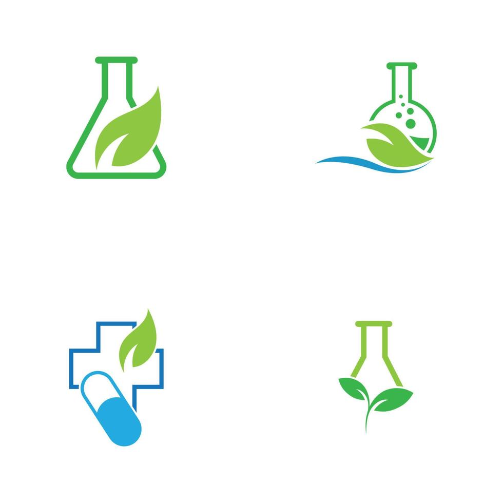 Natural medicine logo images illustration design vector