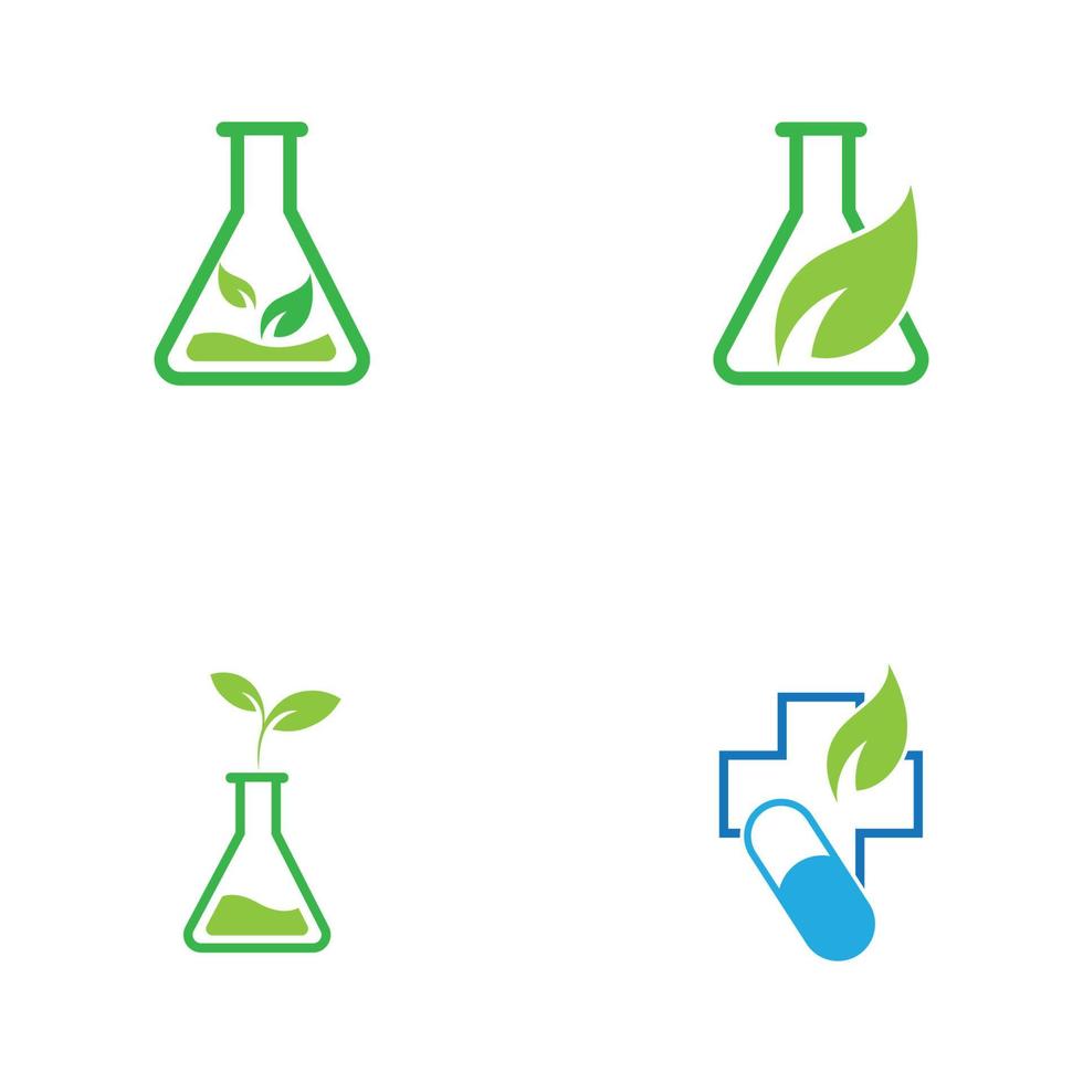 diseño de ilustración de imágenes de logotipo de medicina natural vector