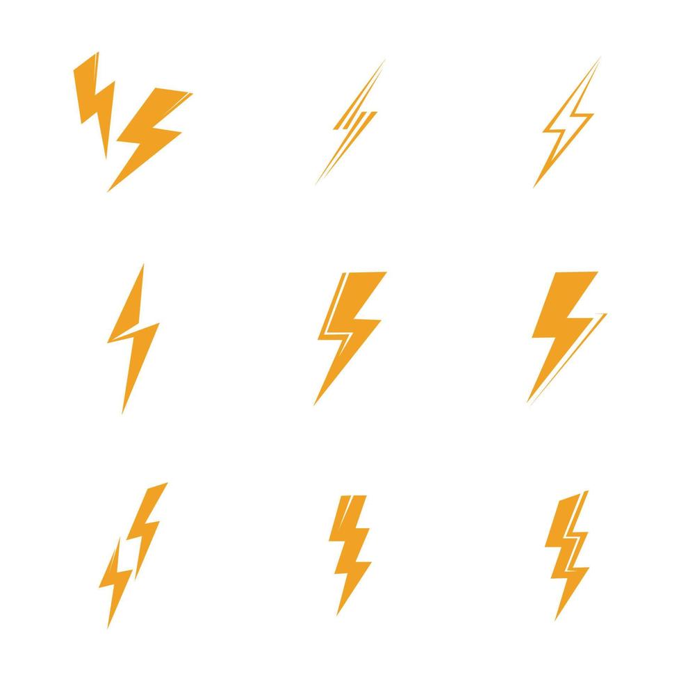 thunderbolt logo illustration vector