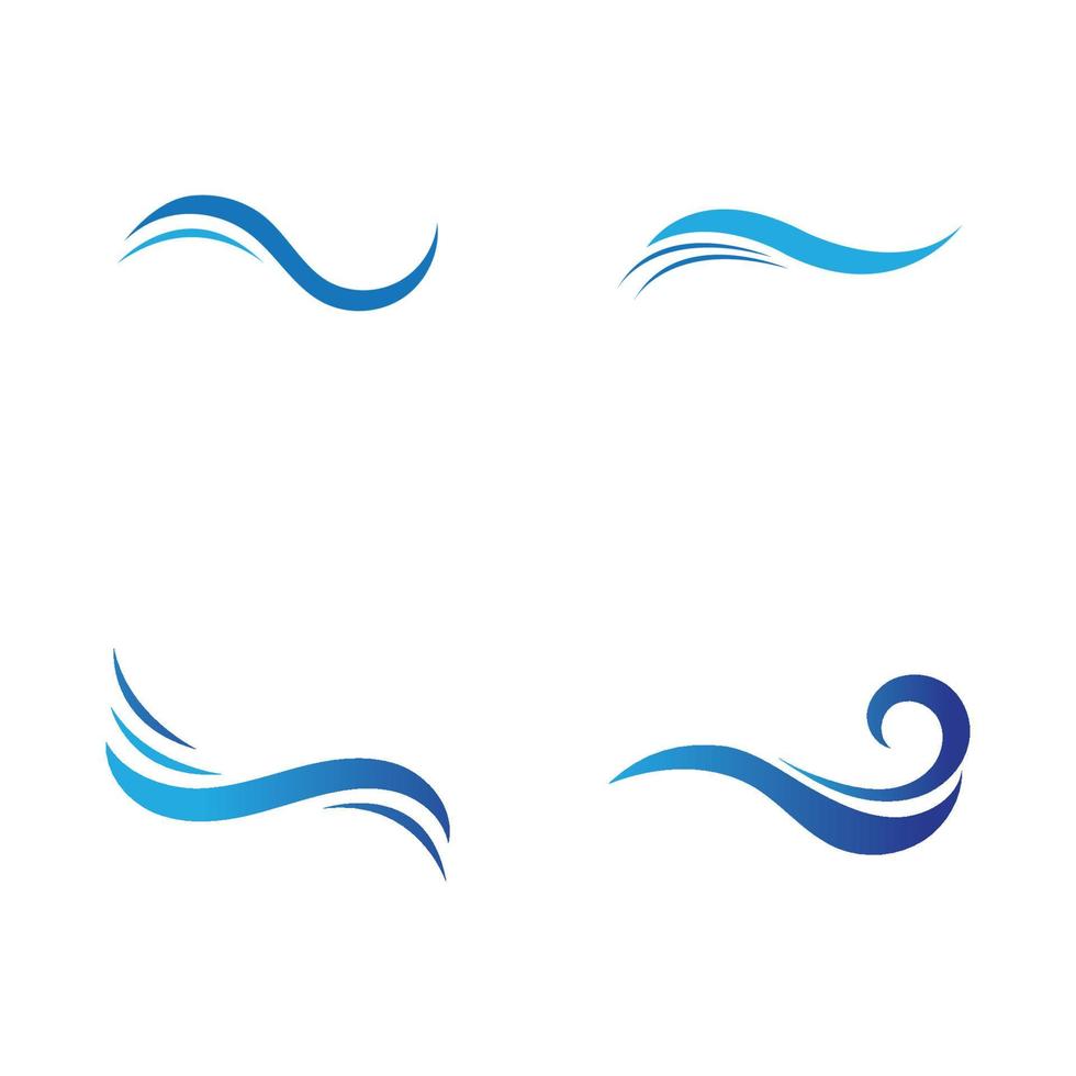 Water wave icon vector