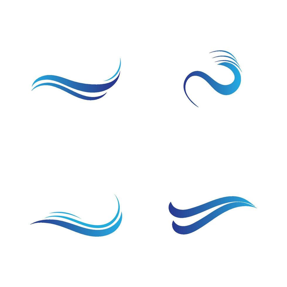 vector de icono de onda de agua