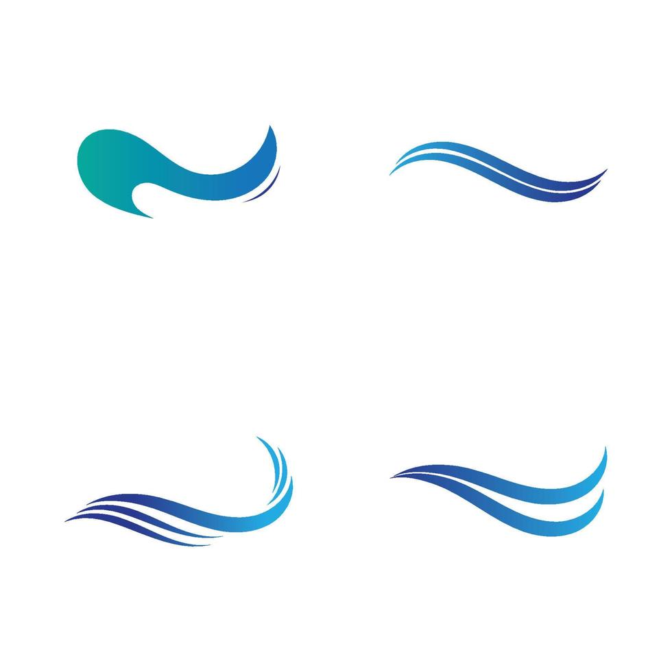 vector de icono de onda de agua