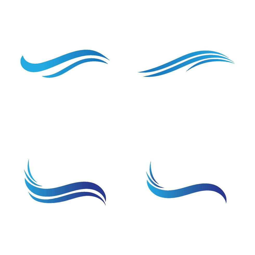 Water wave icon vector