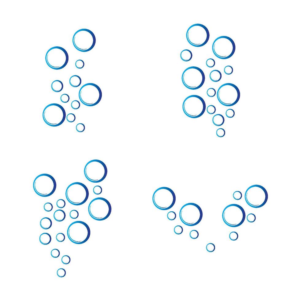 bubble water logo vector