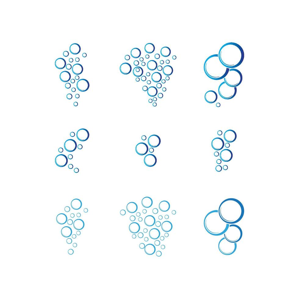 bubble water logo vector