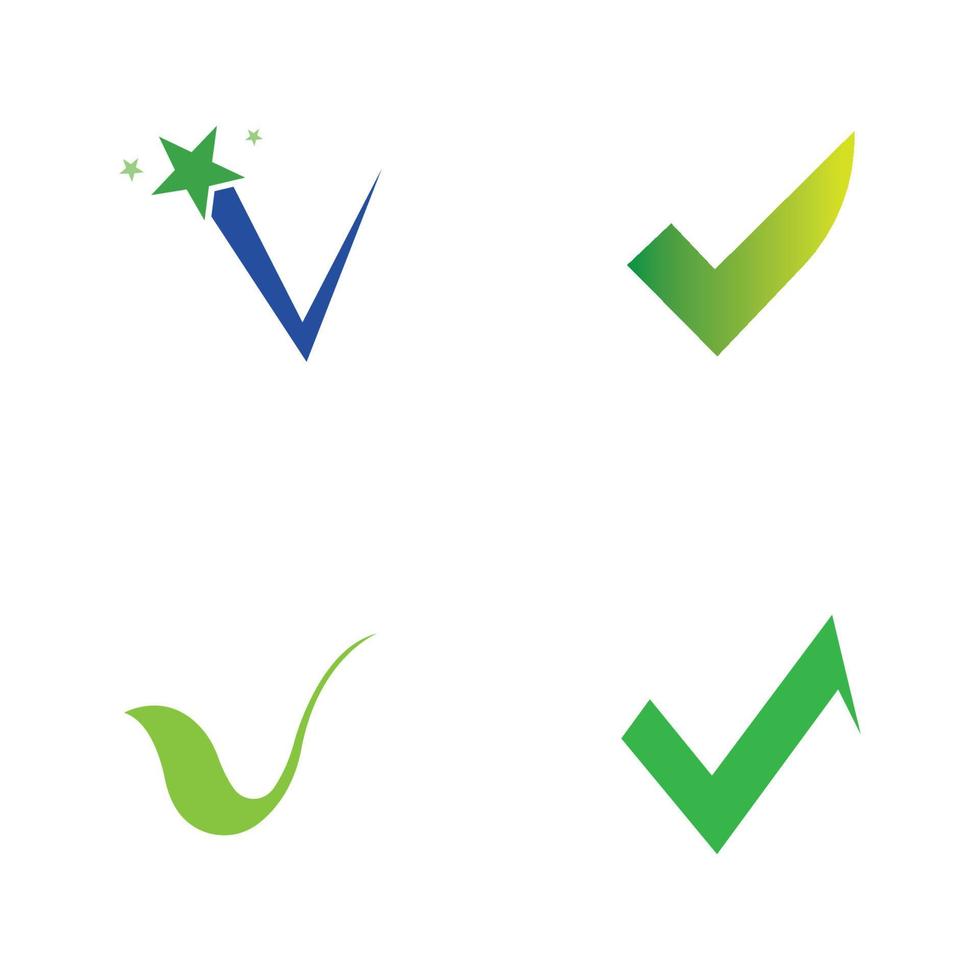 logotipo de marca de verificación vector