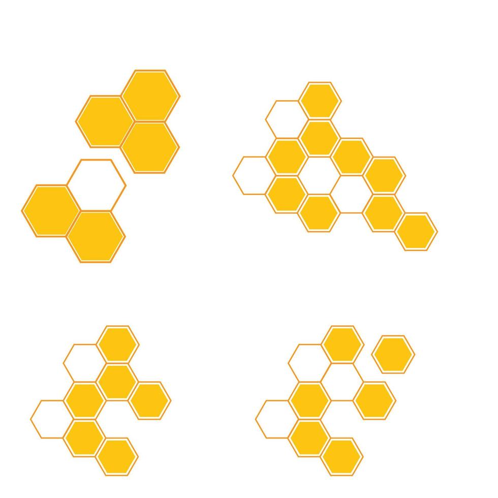 honeycomb logo illustration vector