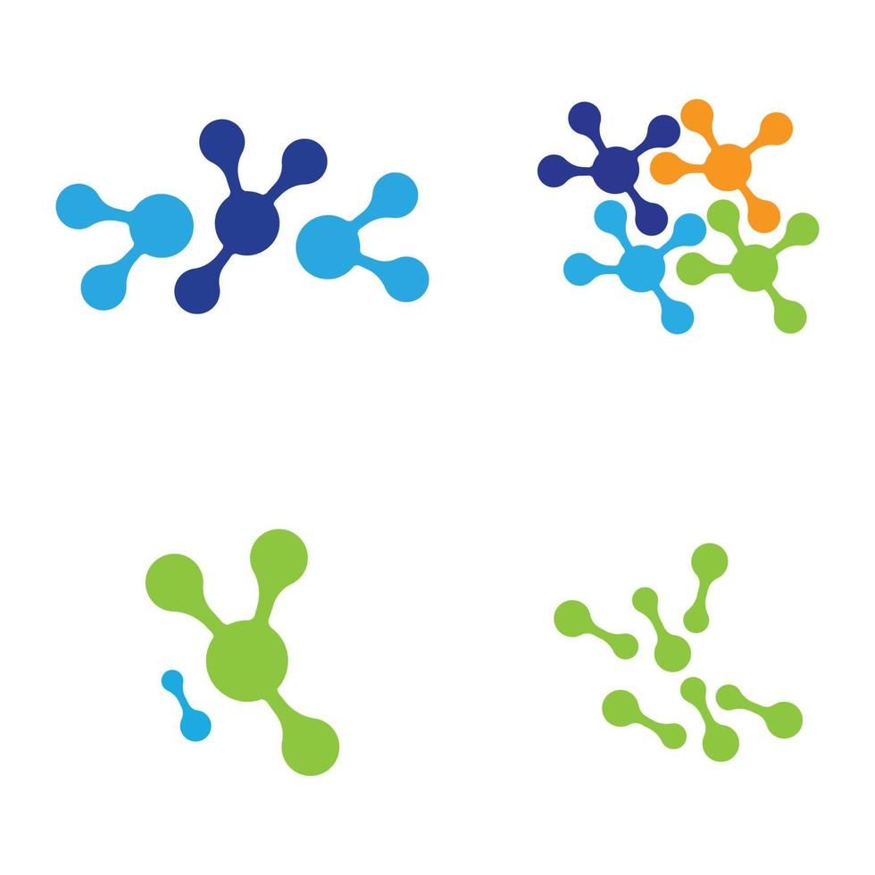 molecule logo vector