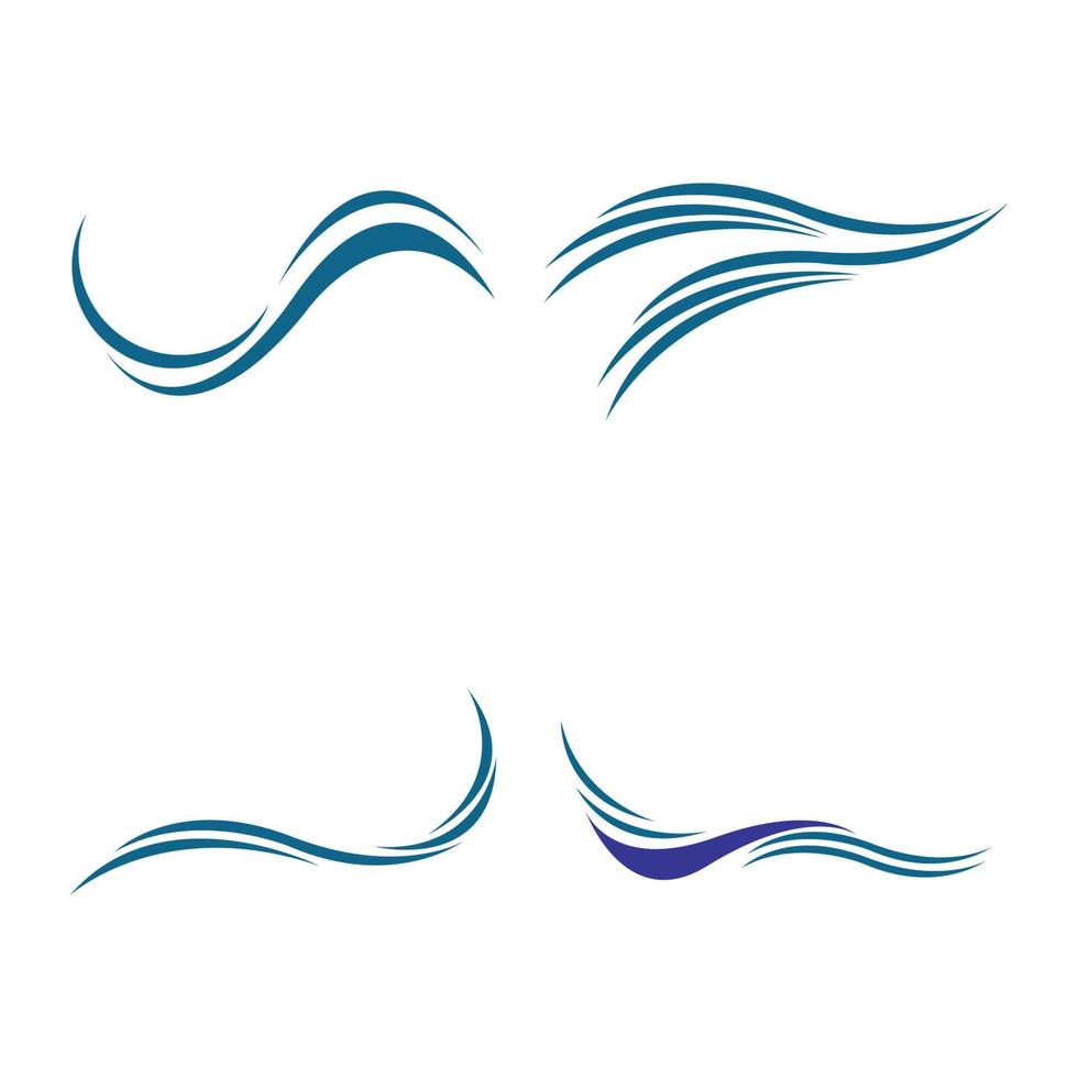 logo de agua de onda vector