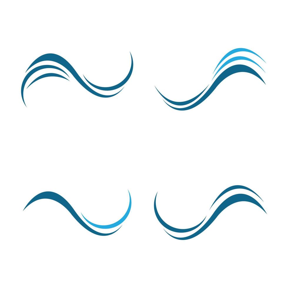 wave water logo vector