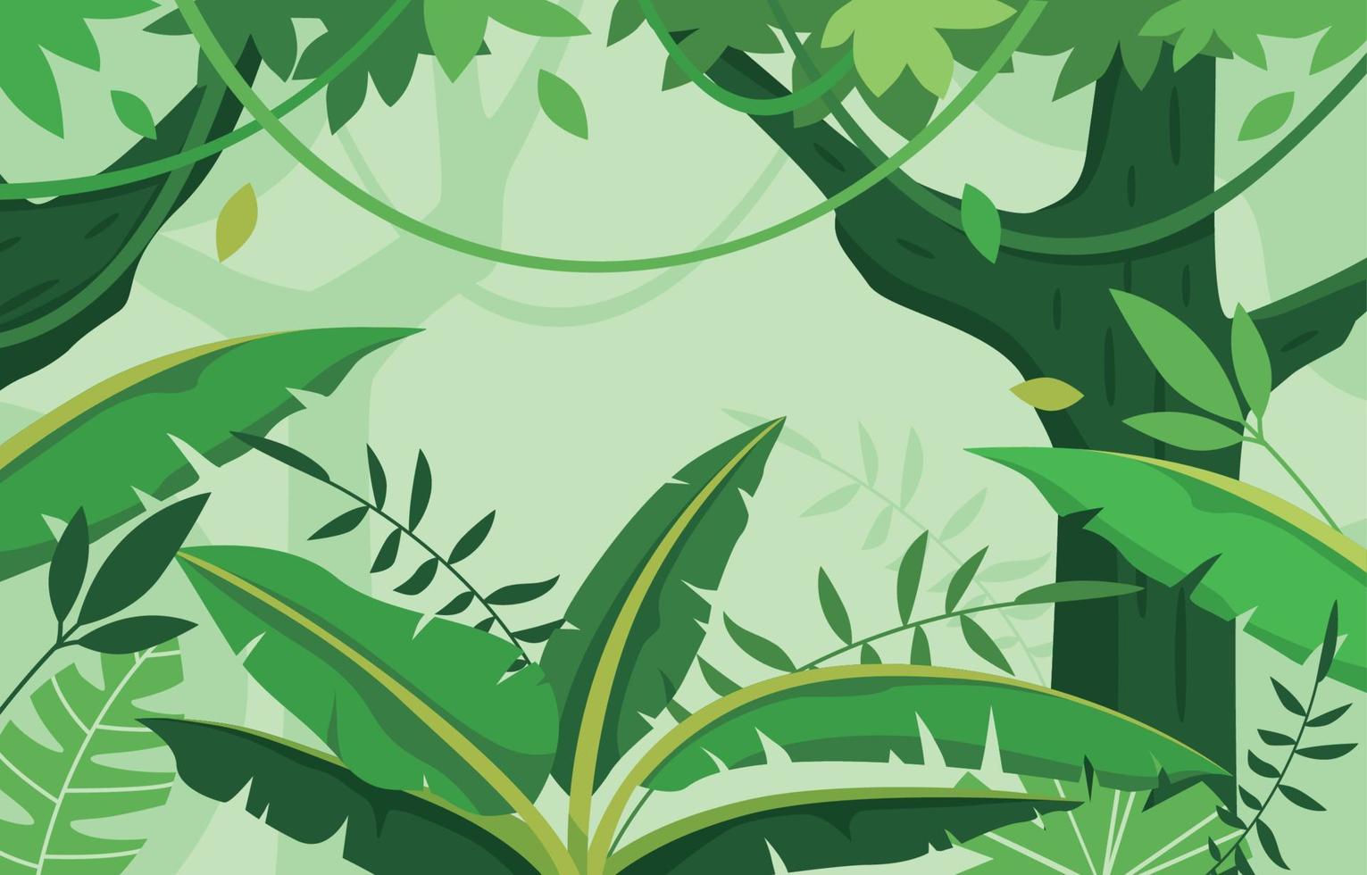 fondo de la selva verde vector