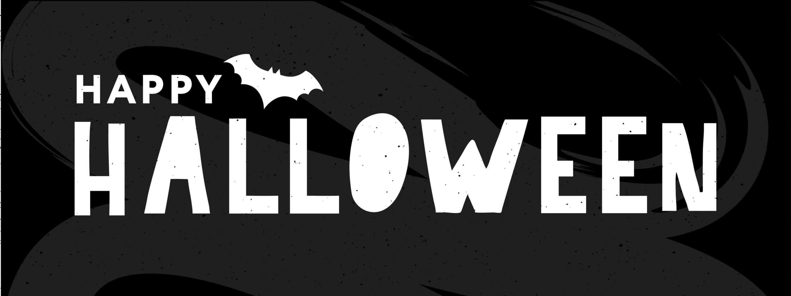 feliz halloween texto banner letras vacaciones oferta especial compre ahora vector