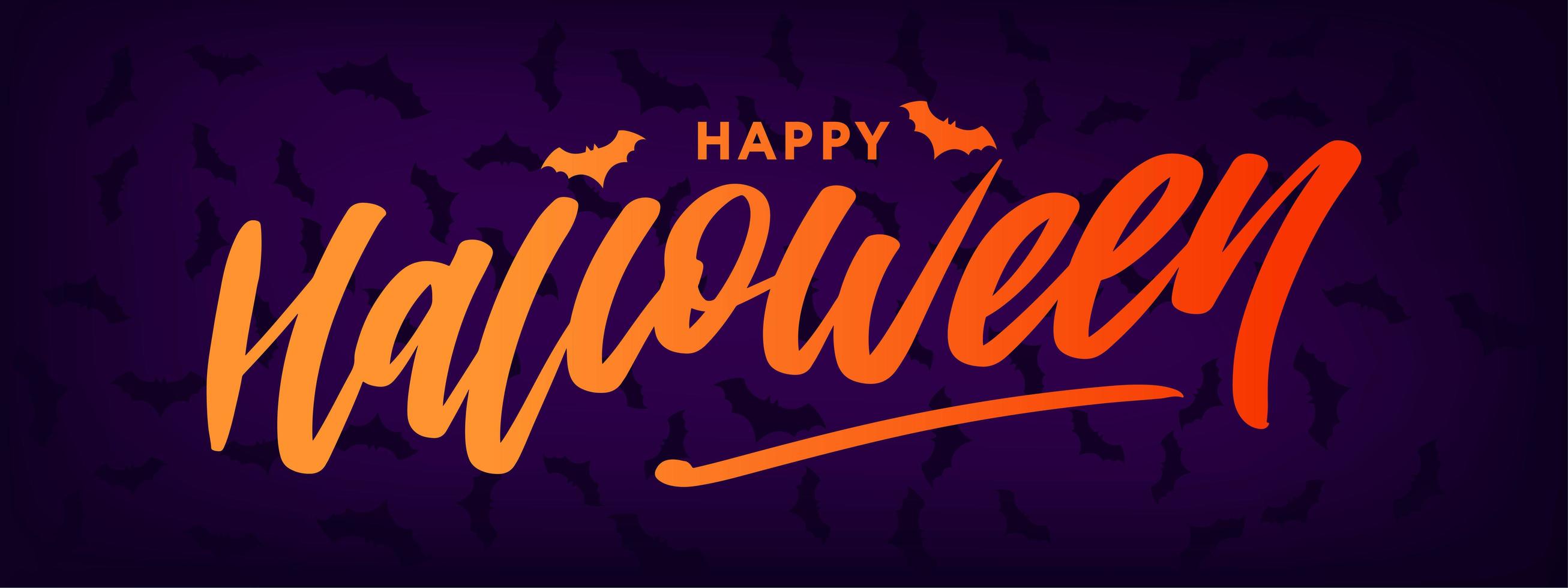 feliz halloween texto banner letras vacaciones oferta especial compre ahora vector