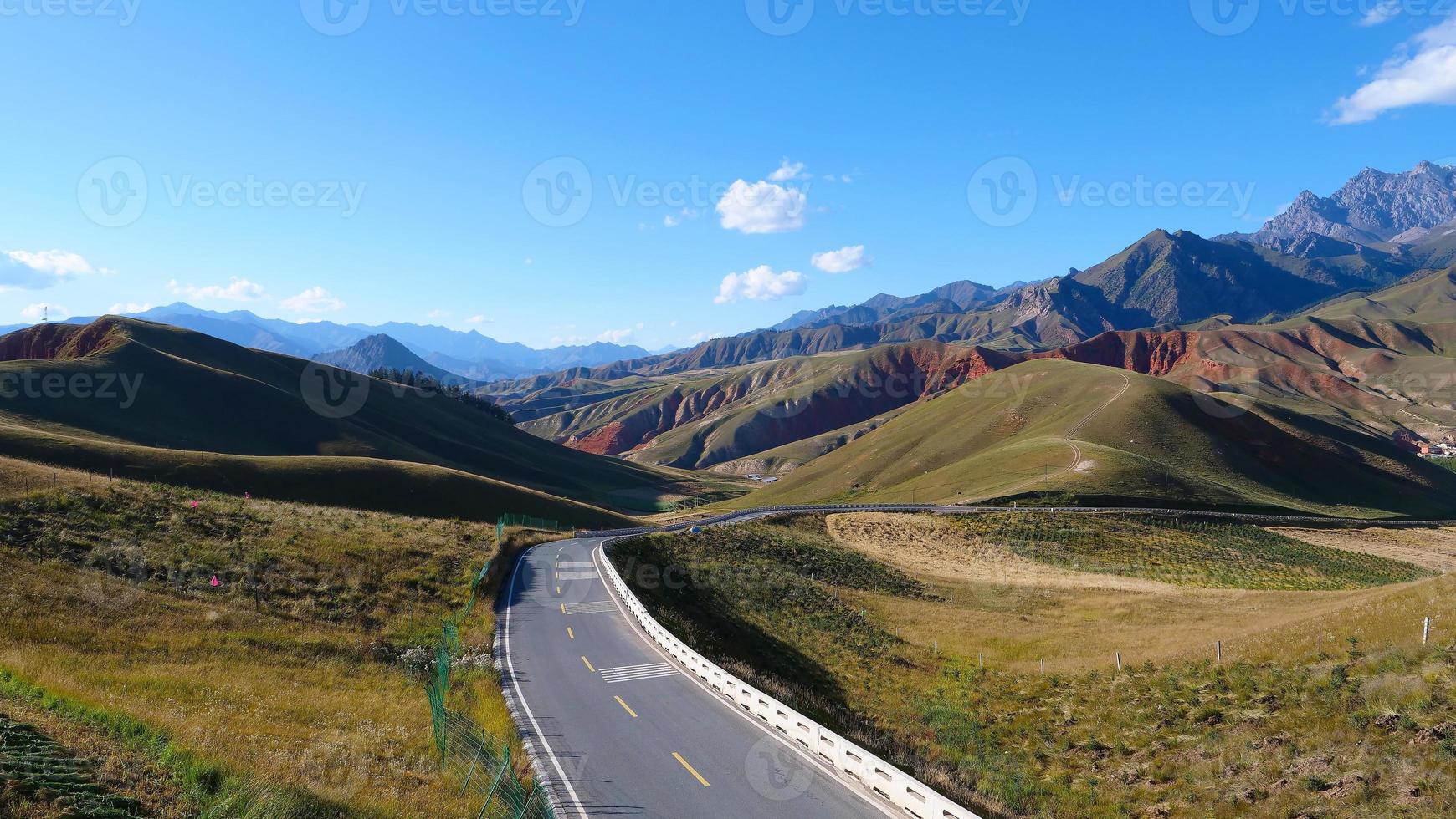 The Qilian Mountain Scenic Area Mount Drow in Qinghai China. photo