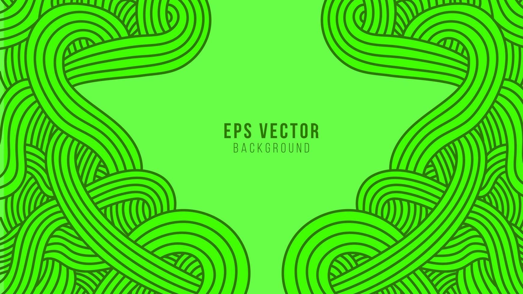 Green wavy lines abstract background with hand drawn outline style. can use for poster, business banner, flyer, advertisement, brochure, catalog, web, site, website, presentation, book cover, leaflet vector