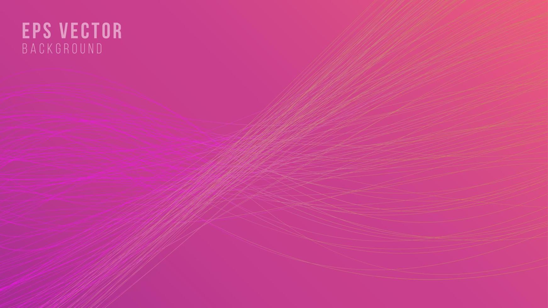 Fondo de ondas de línea abstracta rosa con estilo de líneas onduladas degradado. Se puede utilizar para carteles, pancartas comerciales, volantes, anuncios, folletos, catálogos, sitios web, sitios web, presentaciones, portadas de libros, folletos. vector