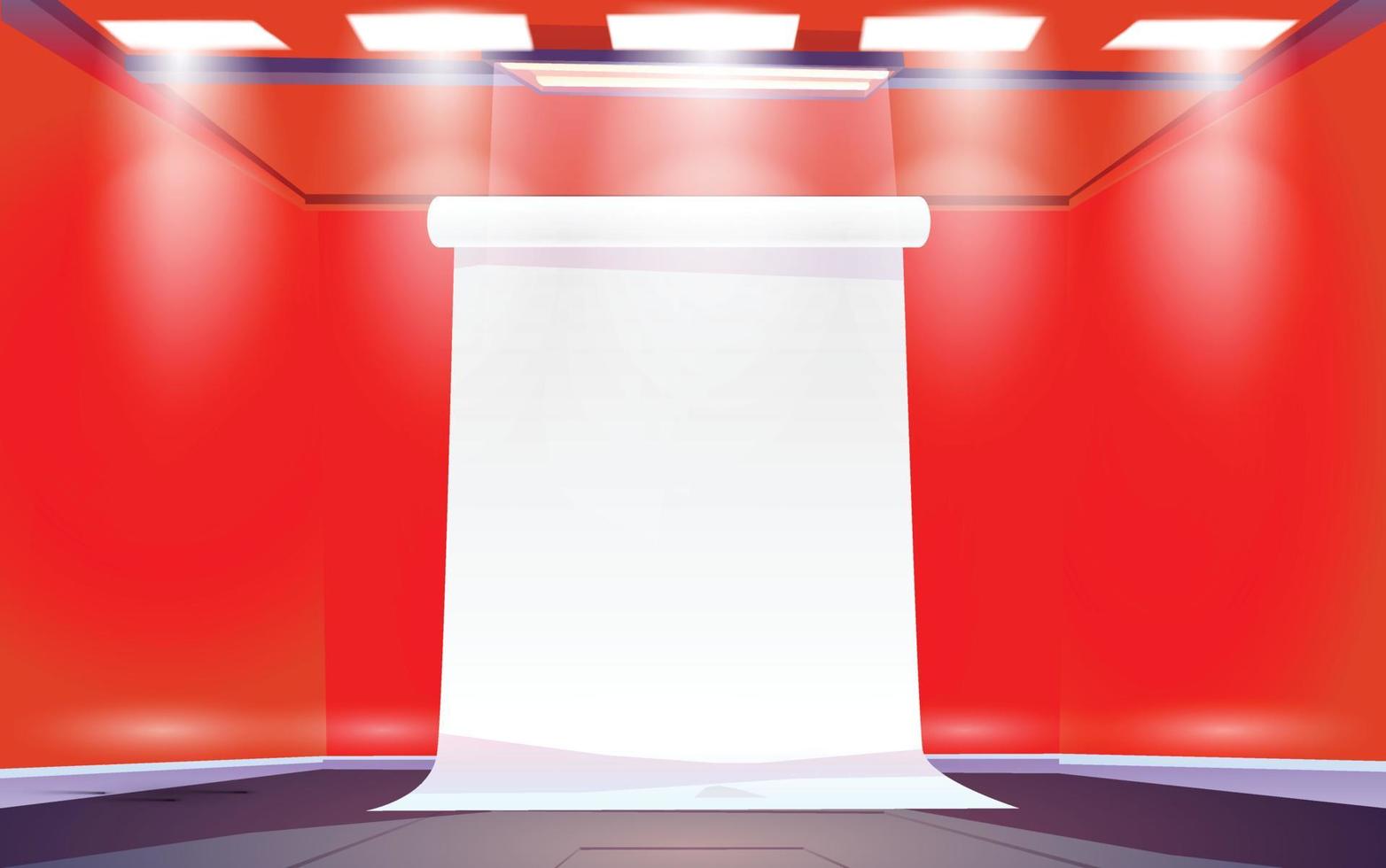 Red studio background high quality vector